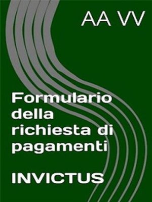 cover image of Formulario richiesta pagamenti